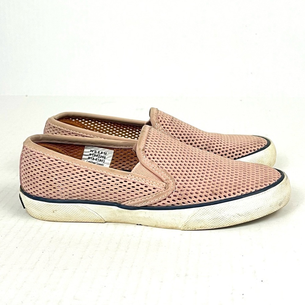 Sperry Seaside Perforated Slip-On Shoes - Size 5.5